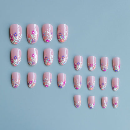 3D Blumen Acryl Nail Art Set