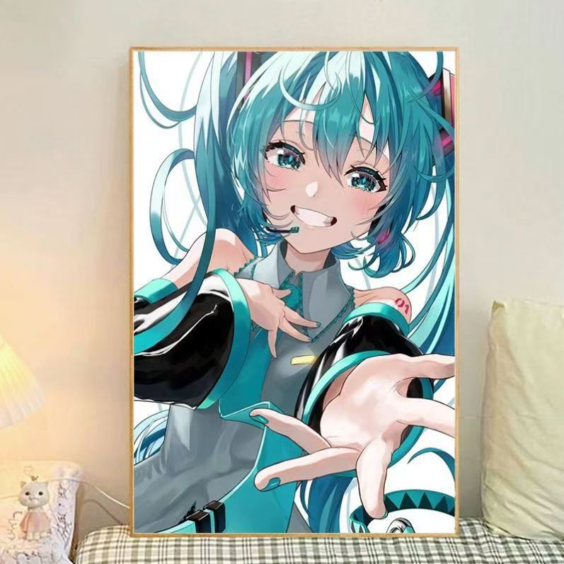 Anime-Themen Illustrierte Leinwand Kunstdruck Brehn