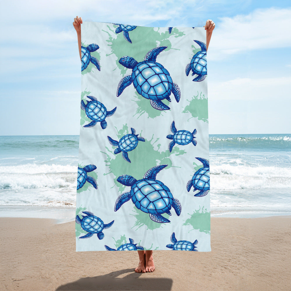 Strandtuch mit kreativem Schildkröten-Motiv Brehn
