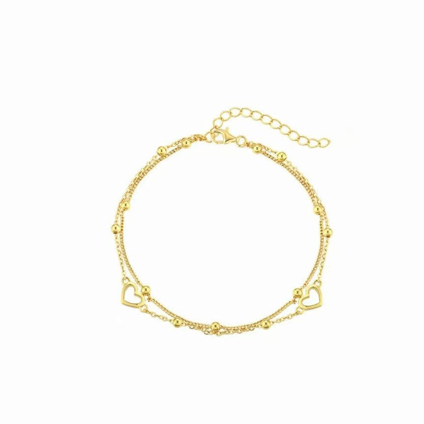 Herz Charm Schicht-Armband Brehn