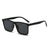 Damen moderne Sonnenbrille mit breitem Rahmen Brehn