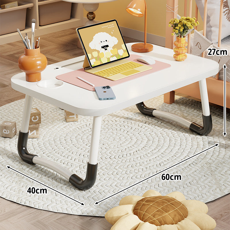 Tragbarer Klapp-Laptoptisch mit gewölbten Metallbeinen und rutschfester Oberfläche