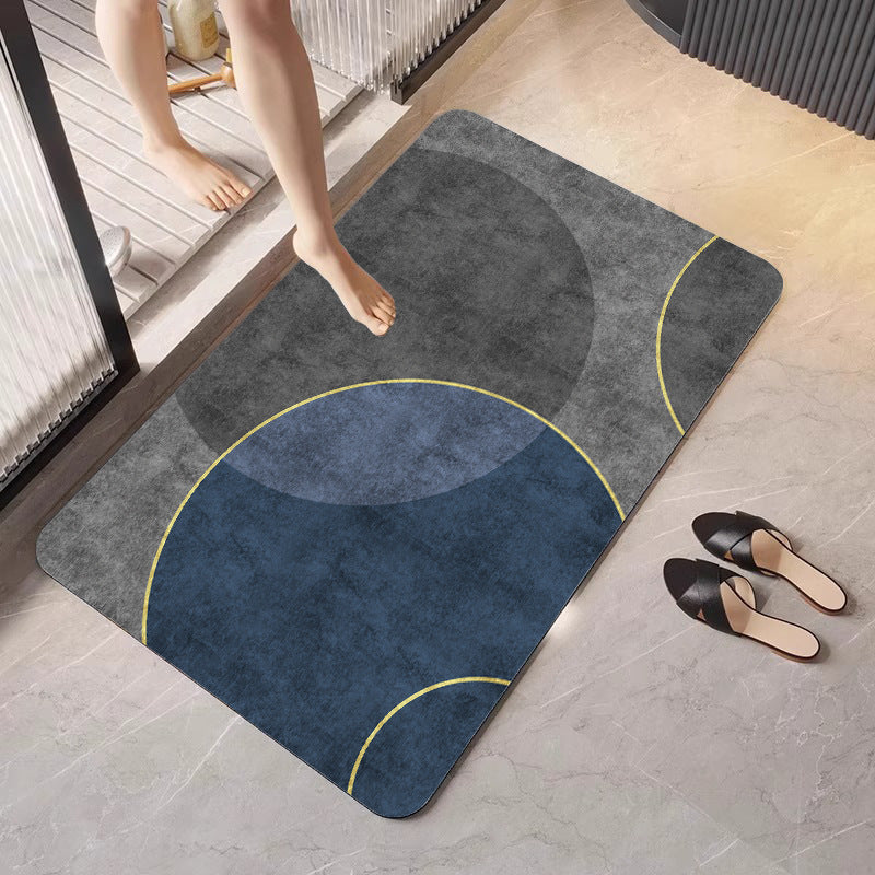 Stylische abstrakte Badematte Brehn