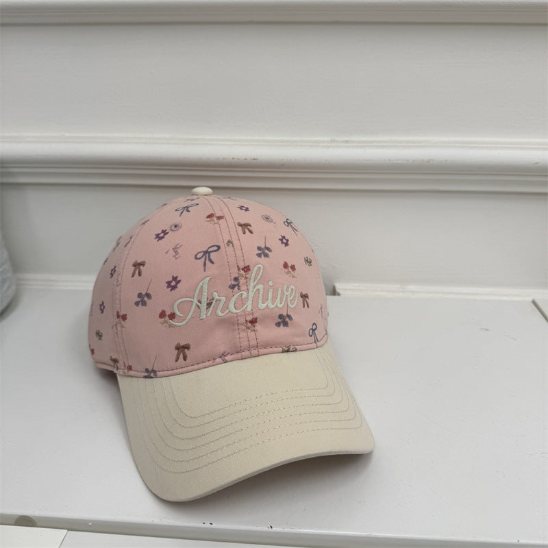 Damen Floral-gestickte Baseballmütze Brehn