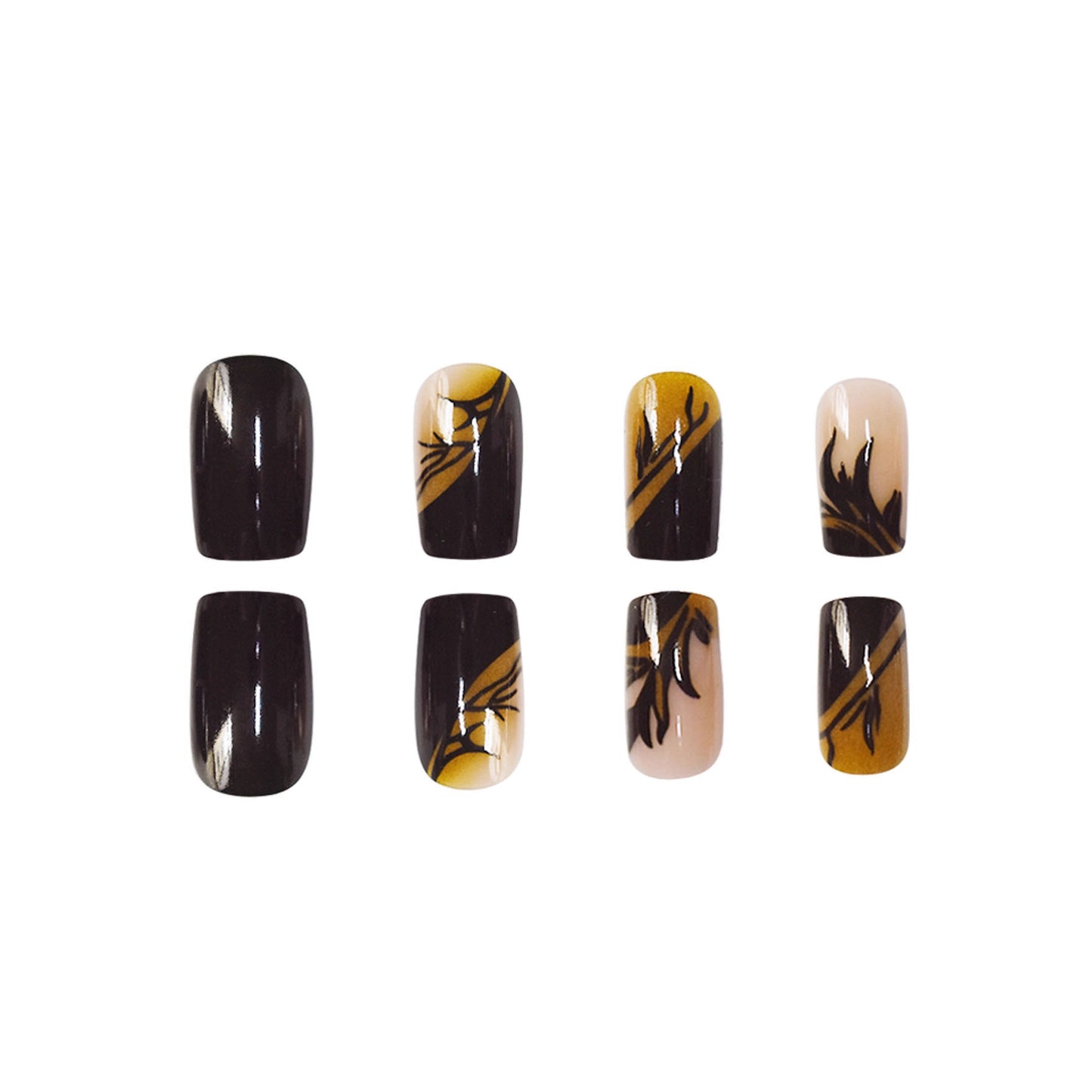 Dekoratives Glitzerstern-akzentuiertes Press-On-Nagelset Brehn