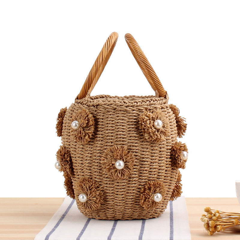 Handtasche mit Einzigartigen Perlenapplikationen Brehn
