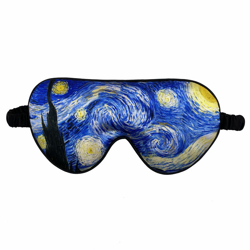 Unisex nan weiche ergonomische Schlafmaske mit konturierter Augenpartie und verstellbarem Elastikband Brehn