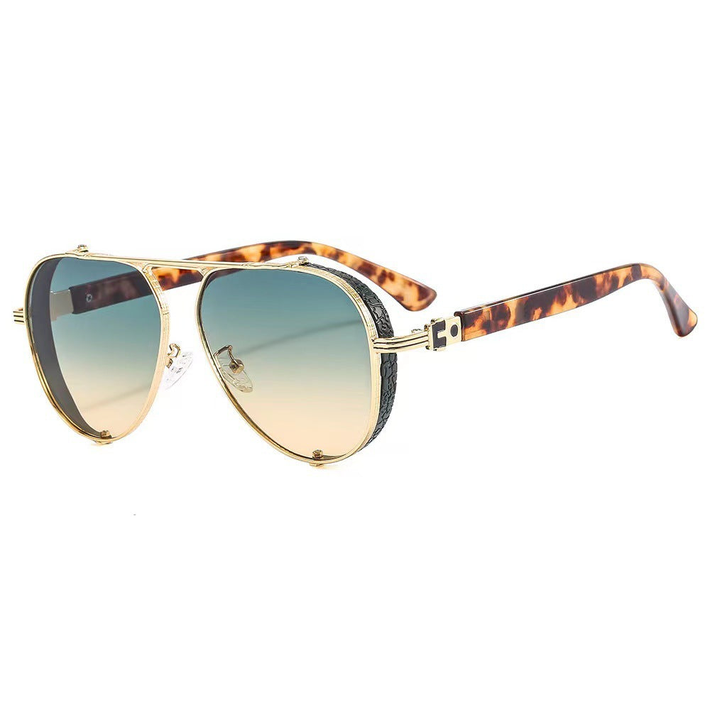 Damen modische Sonnenbrille mit innovativem retro-futuristischem Design Brehn