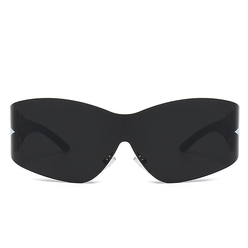 Sleek Shield Sonnenbrille mit Sternelement Brehn