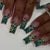 Stylische Bling Leopard Druck Press-On Nagelspitzen Brehn