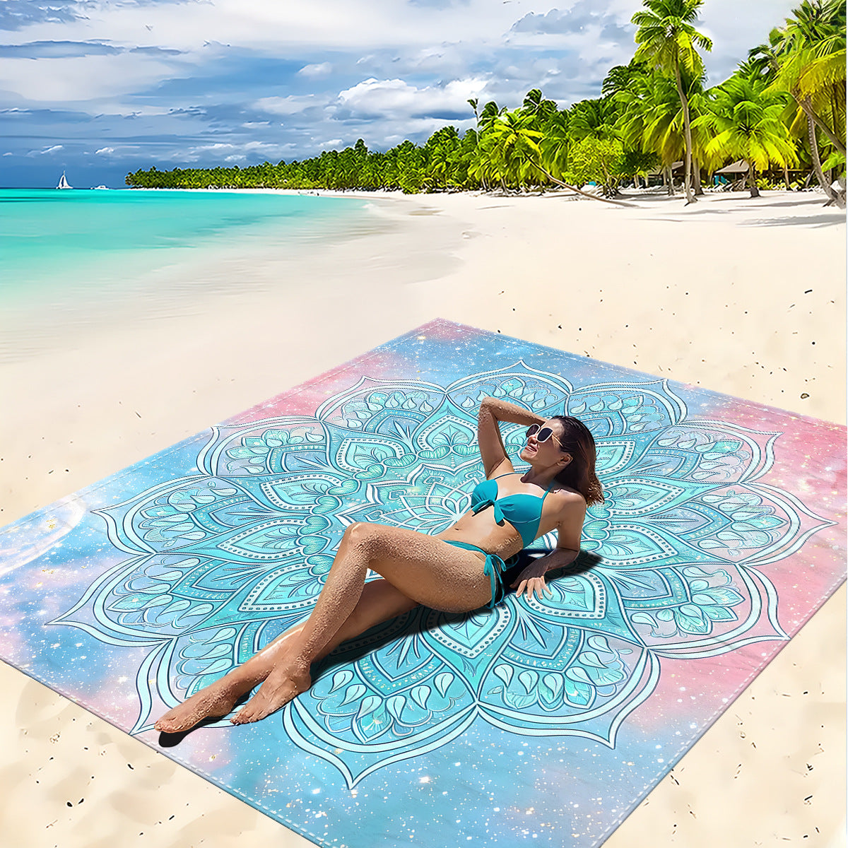 Mandala Design Strandmatte Brehn