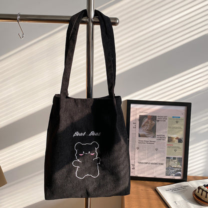 Süßer Cartoon Bär Canvas Tasche