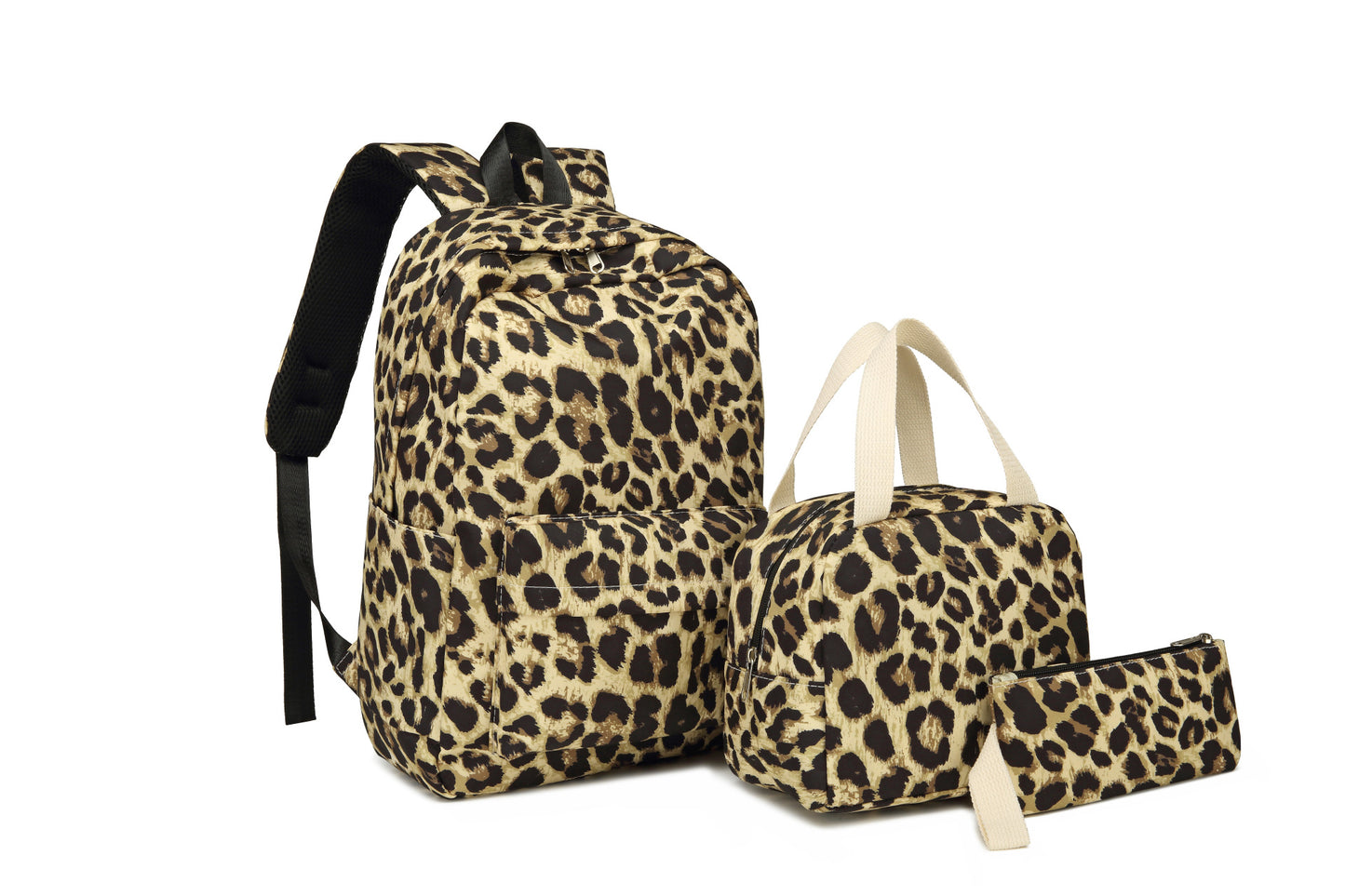 Stylische Leopardenmuster-Rucksack- und Zubehörset Brehn