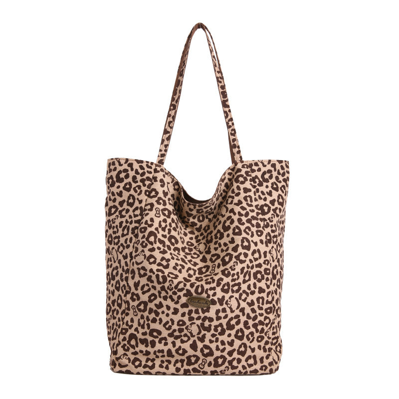 WoStylish Wendbare Leopardenmuster Einkaufstasche Brehn