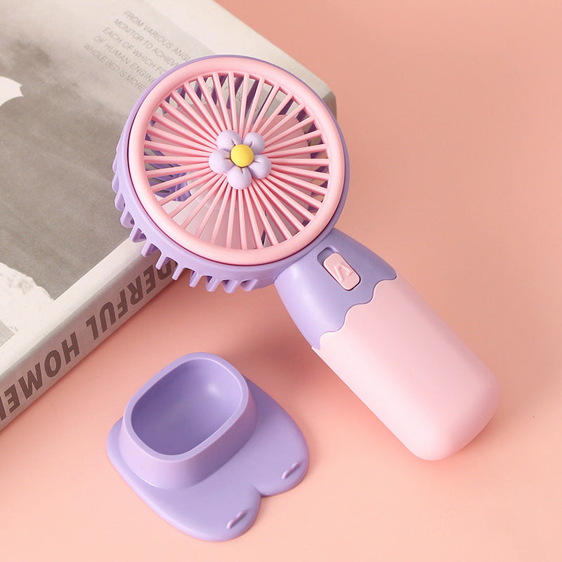 Damen Tragbarer Handventilator mit floralem Design Brehn