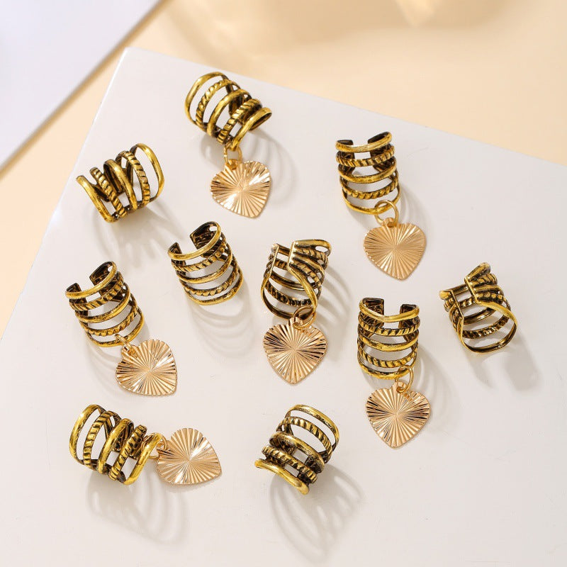 Stilvolle Haarclips mit Muschelmuster Brehn