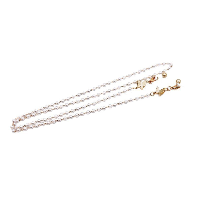 Perlen-Brillenhalterkette mit Eleganten Anhängern Brehn