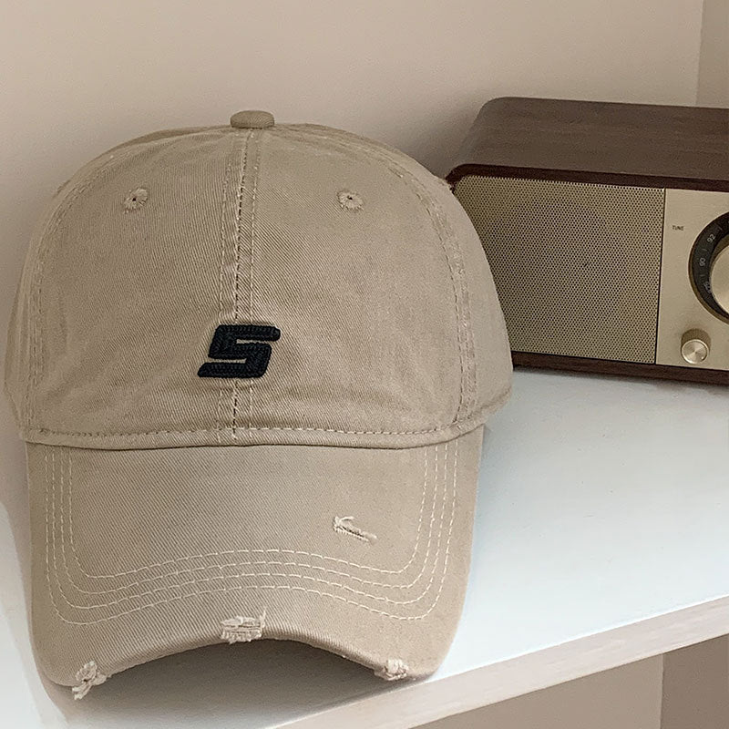 Herren Distressed Baumwolle Verstellbare Baseballmütze Brehn