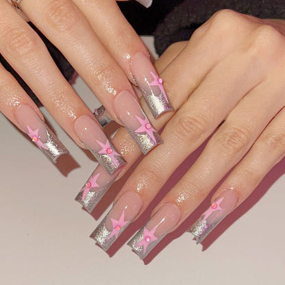 3D Stern Akzent Nail Art Verlängerungen Brehn