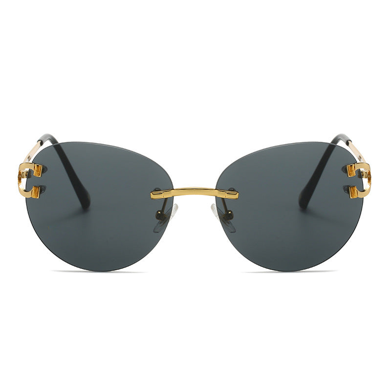 Damen elegante Cat-Eye Sonnenbrille mit Goldakzenten und UV-Schutz Brehn