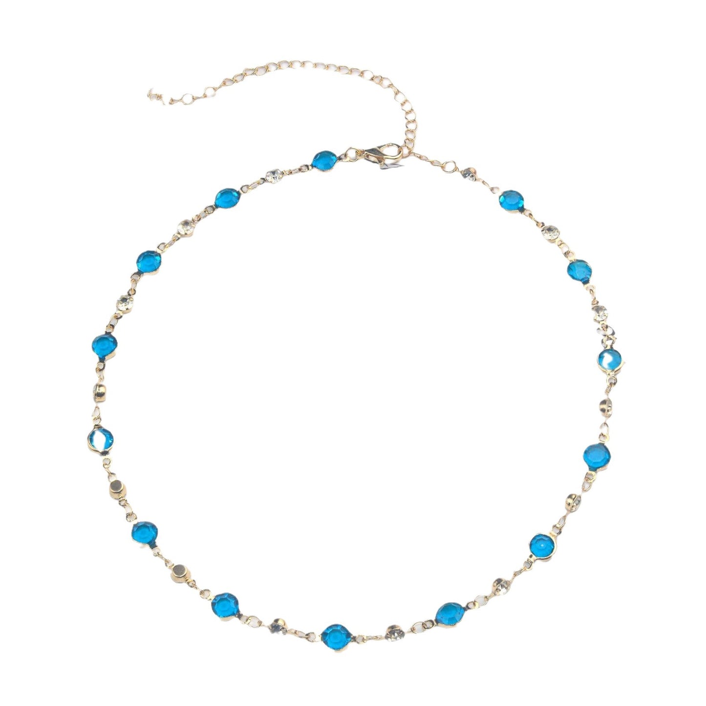 Elegante Stein Strass Halskette Brehn