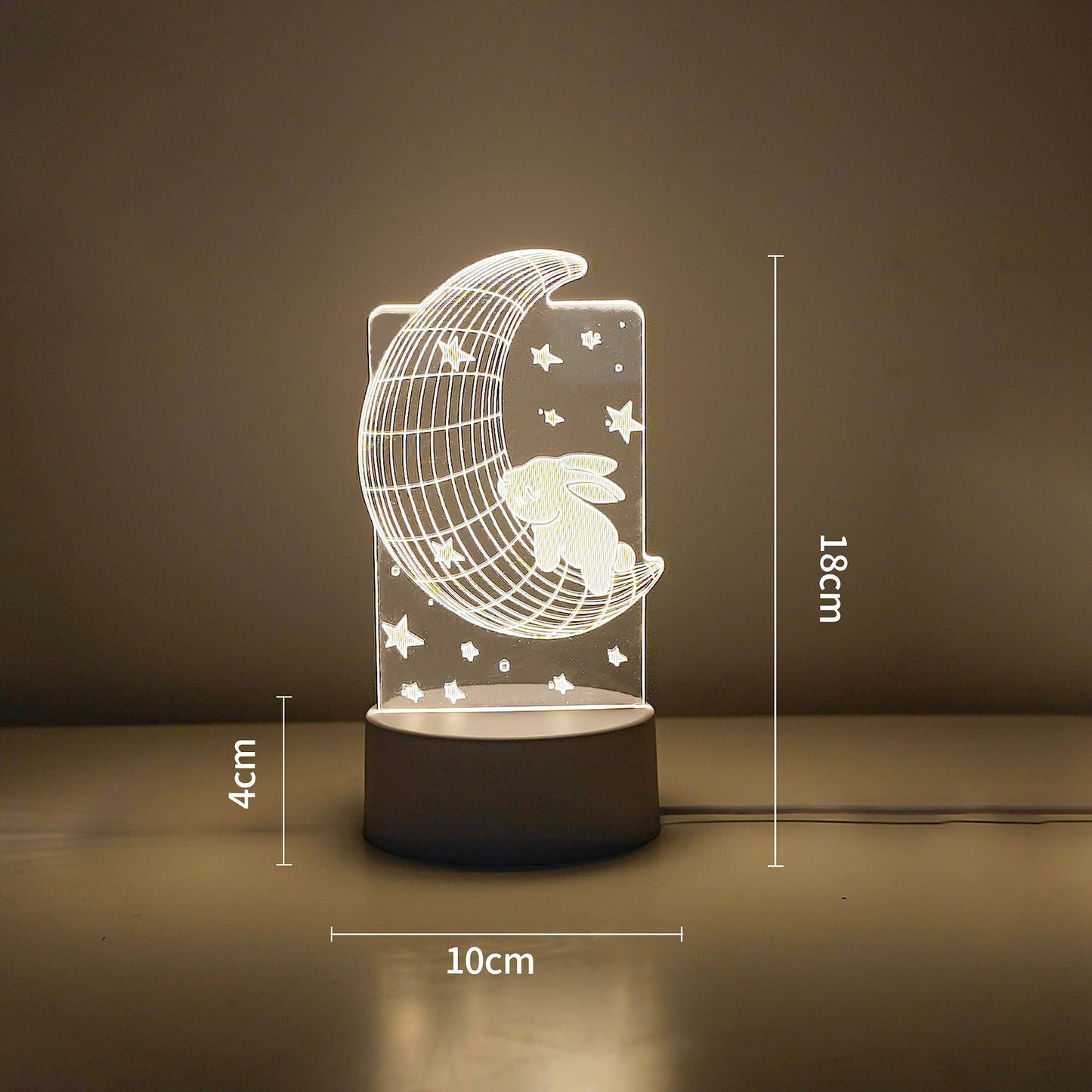 LED Tiger Figur Dekorative Lampe