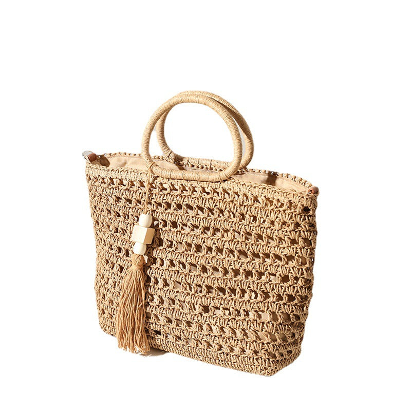 Handtasche Aus Gehäkeltem Naturmaterial Brehn