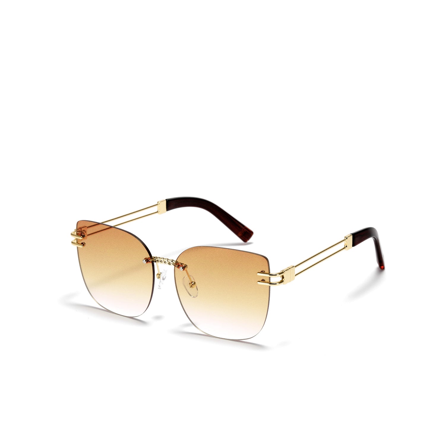 Damen Oversized Sonnenbrille mit stylischem Farbverlauf und einzigartigem Rahmen Brehn