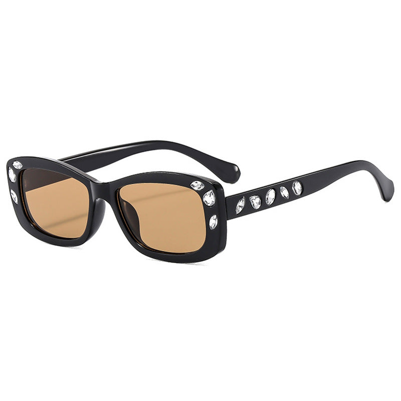 Damen modische Sonnenbrille mit Kristallverzierung Brehn