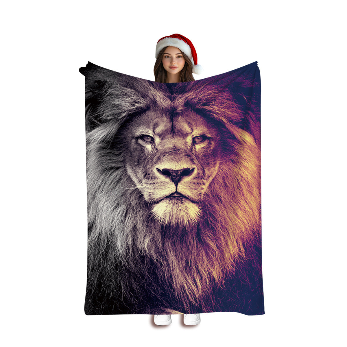 Künstlerische Wolf-Themen Fleece-Decke