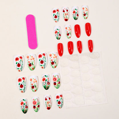 Floral-Accent 3D Nagel Kunst Erweiterungen Brehn