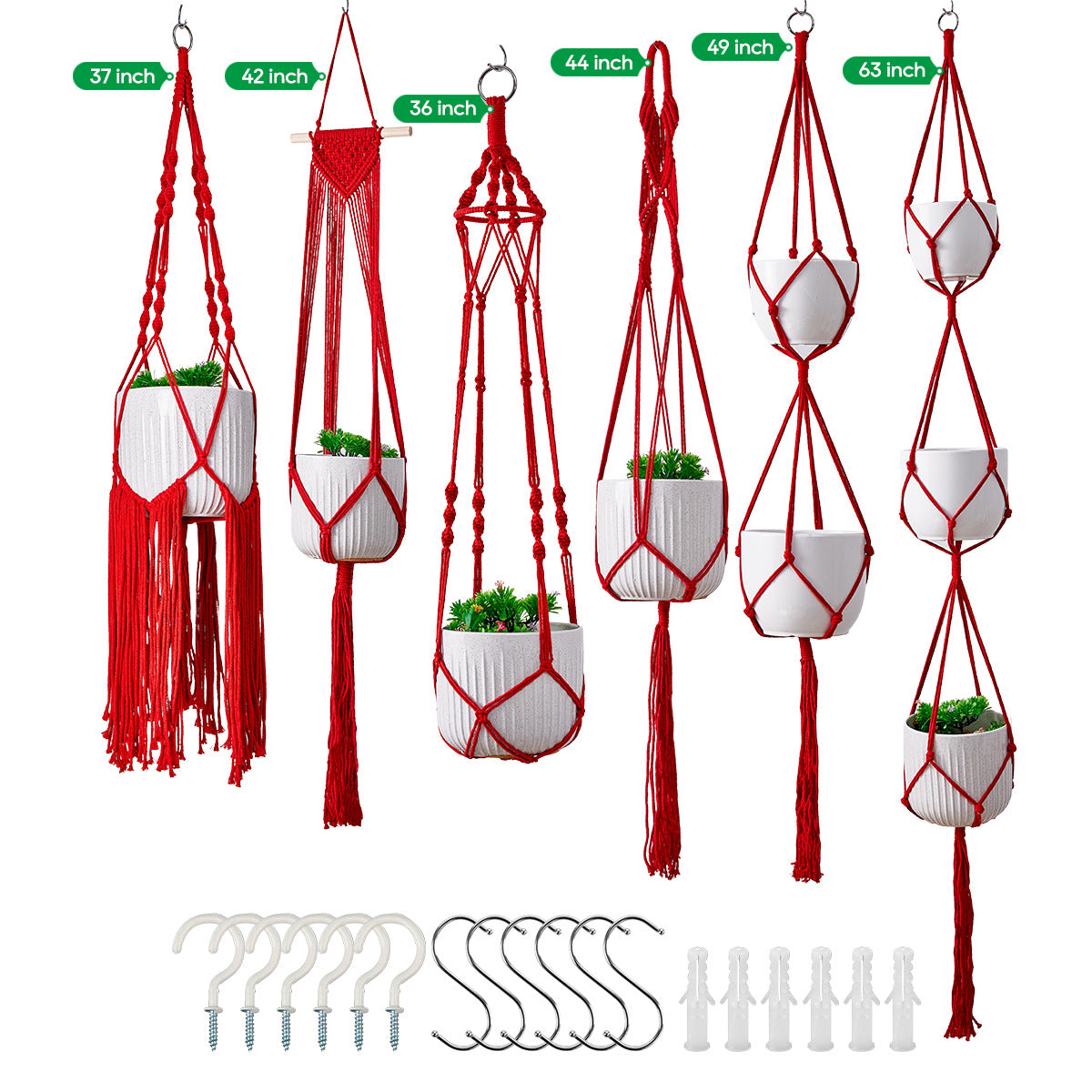 Macramé Pflanze Hänger Set