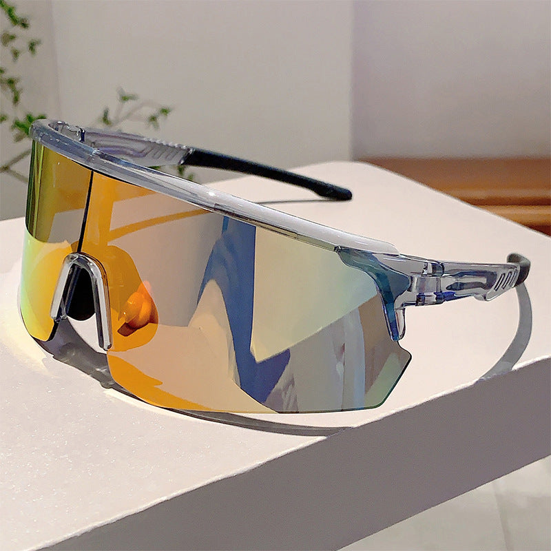 Unisex nan sportliche Performance-Sonnenbrille mit durchgehender Visierlinse und bruchsicherer Polycarbonatlinse Brehn