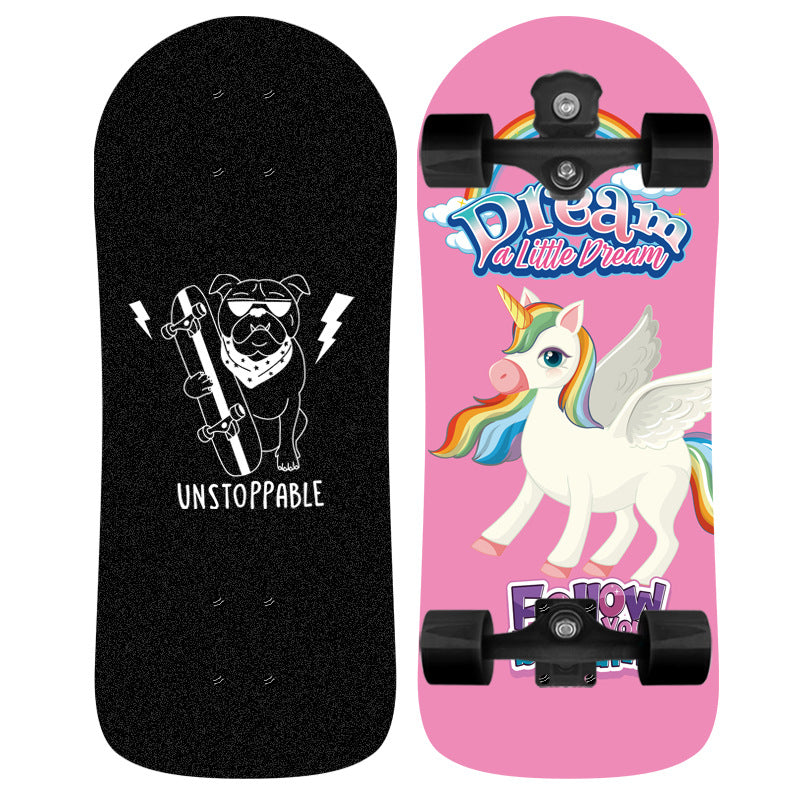 Unicorn-Themen Grafik Skateboard Brehn
