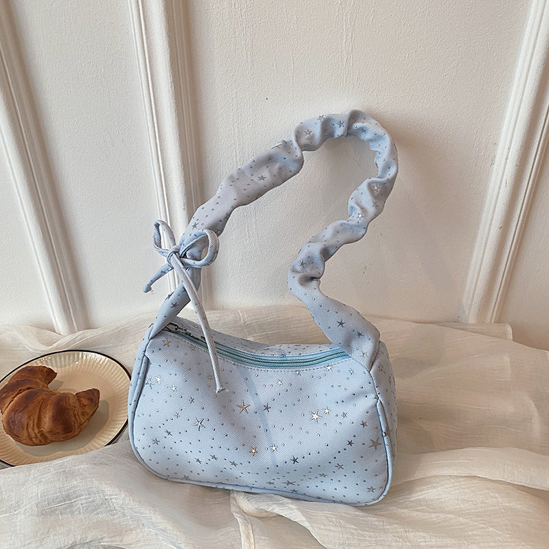 WoChic Schlaff Star-Muster Handtasche Brehn
