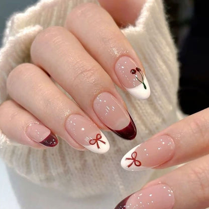 Blumenakzent Press-On Nail Art Design