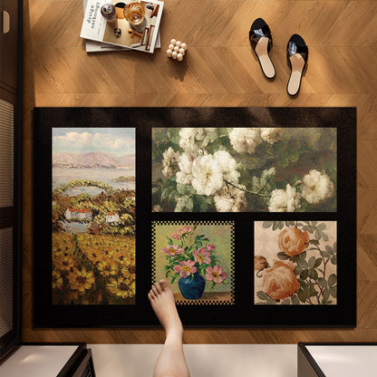 Eleganter floral gemusterter Teppich