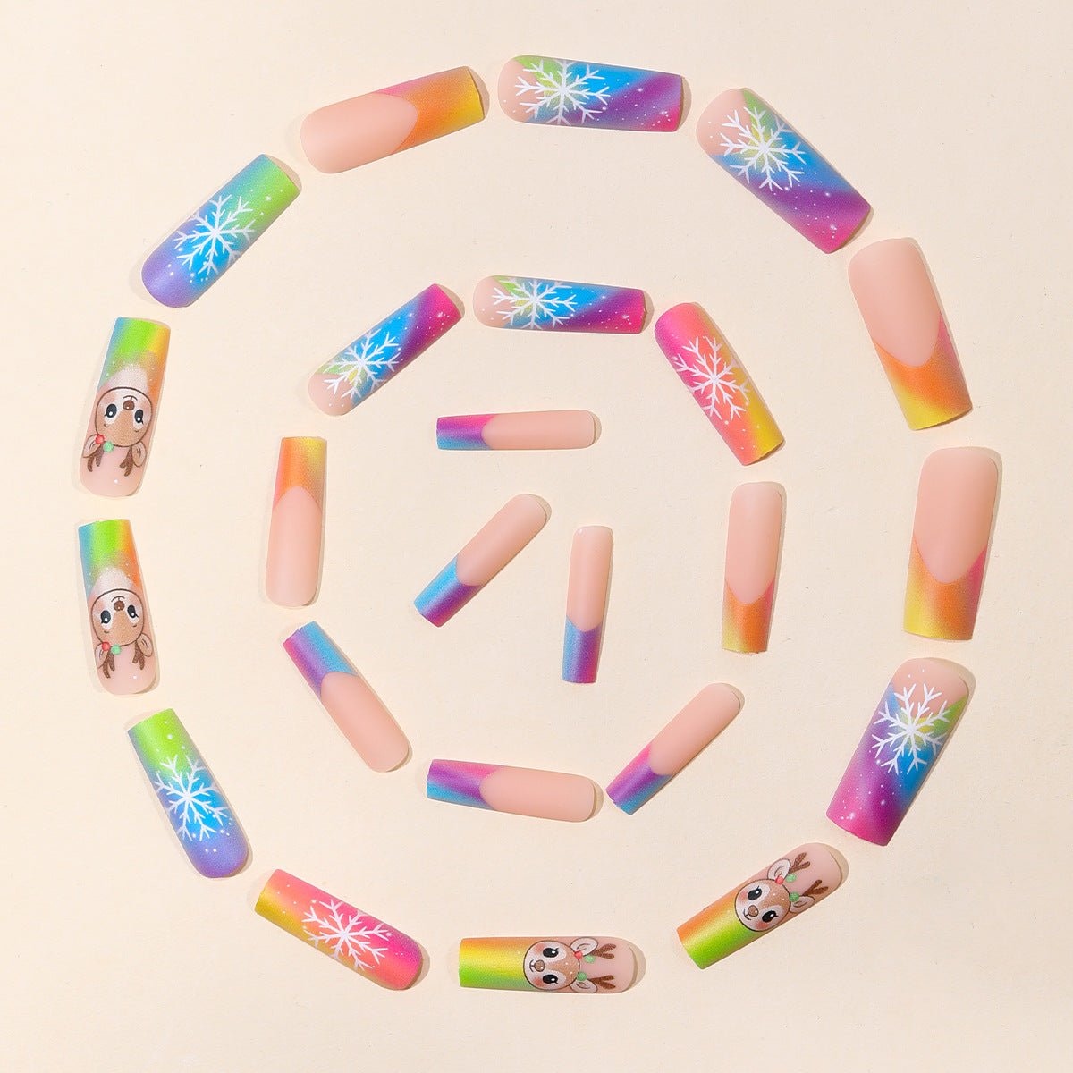 Festive Holiday Nail Art Extensions Brehn