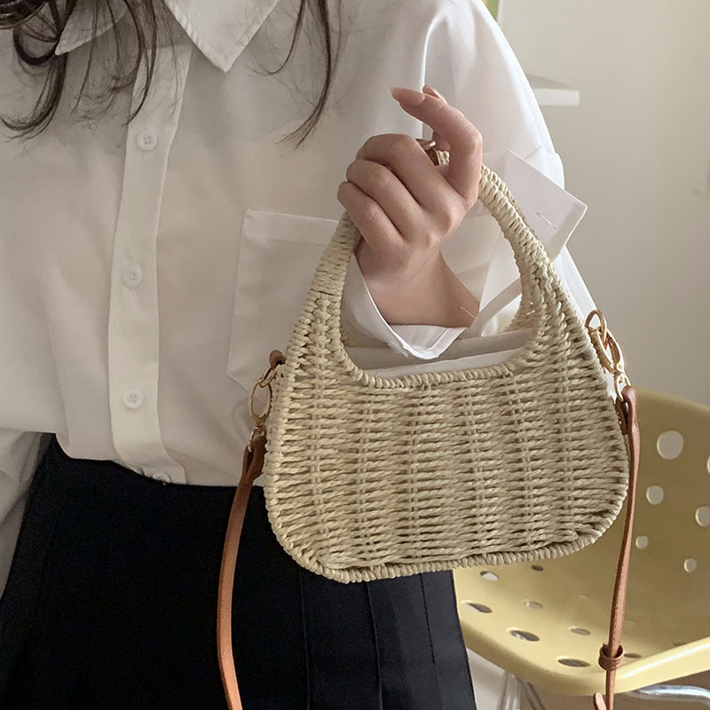 Damen Korb-Umhängetasche mit stilvollem Design Brehn