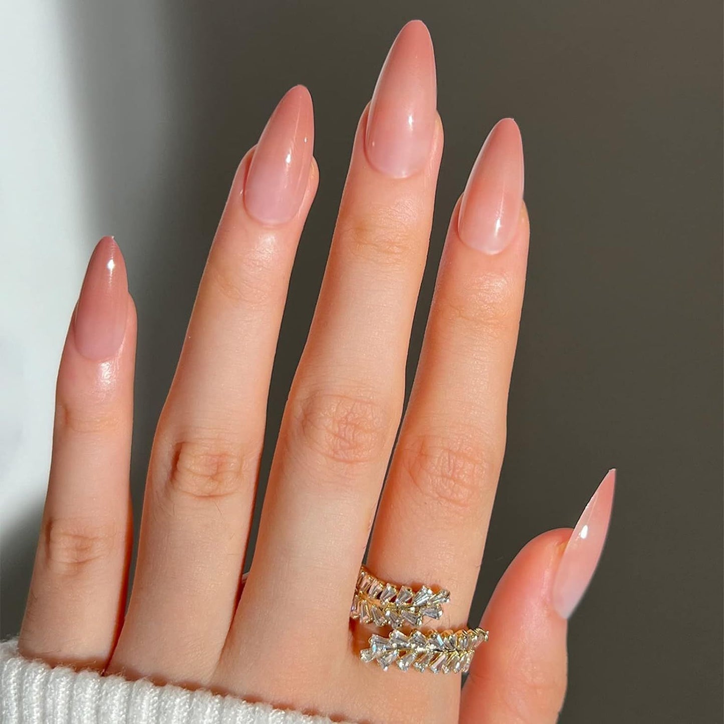 Premium Mandel-förmige Press-On Nagelspitzen Brehn