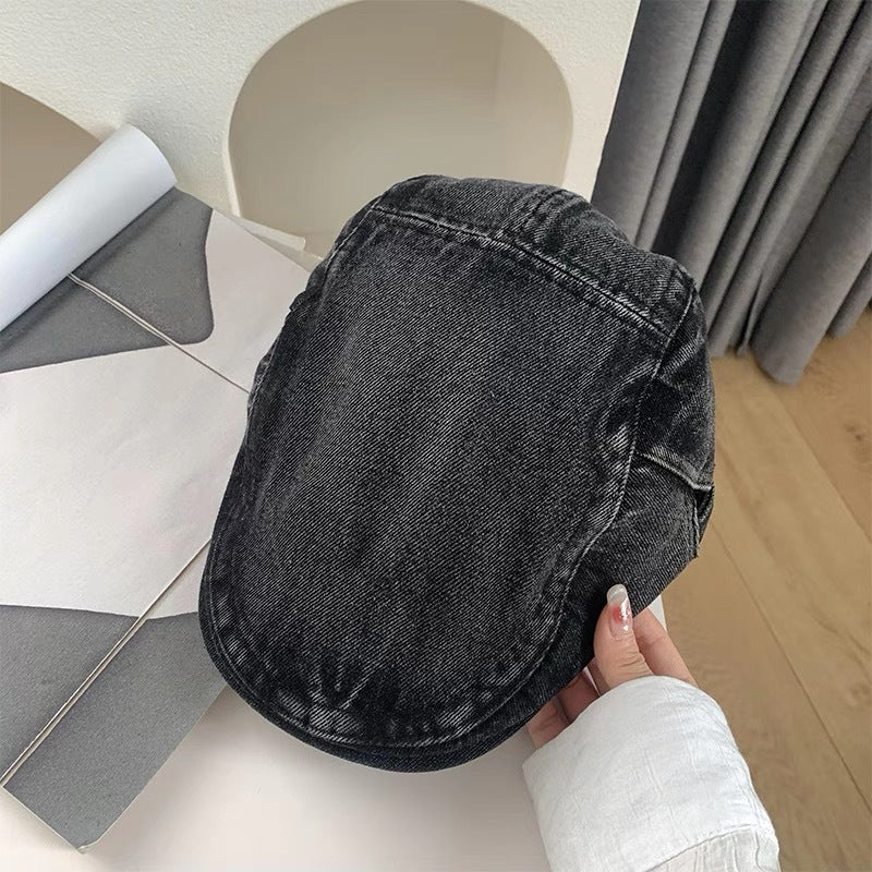 Denim Newsboy-Cap