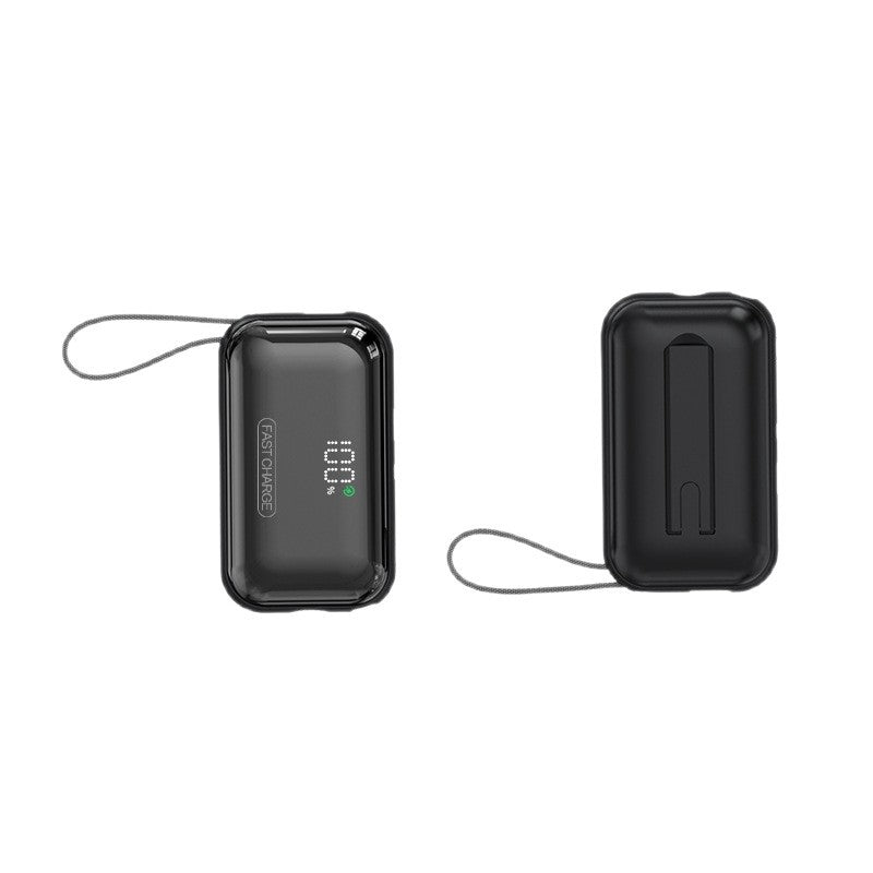 Tragbare Powerbank mit Integriertem Ladekabel und Led-Ladestandanzeige Brehn