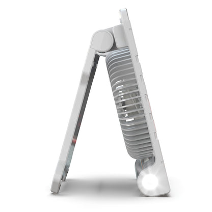 Tragbarer wiederaufladbarer LED-Lüfter mit verstellbarem Ständer Brehn