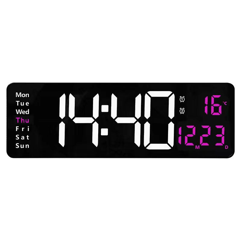 Digitaler Wandwecker mit Multifunktionalem Led-Display Brehn