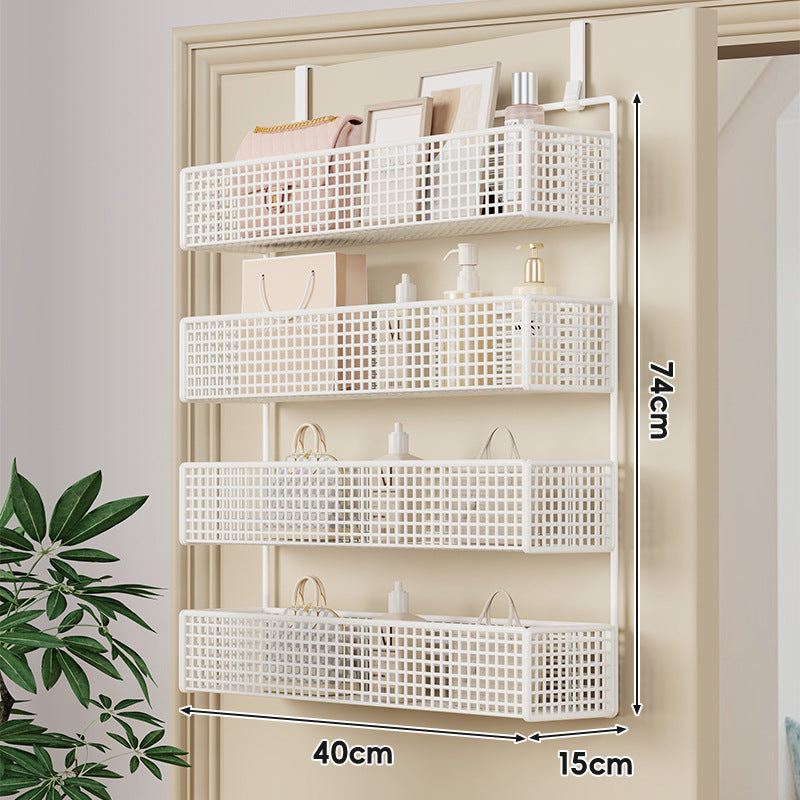 Über-Tür hängender doppelter belüfteter Mesh-Speicherkorb-Organizer mit Haken