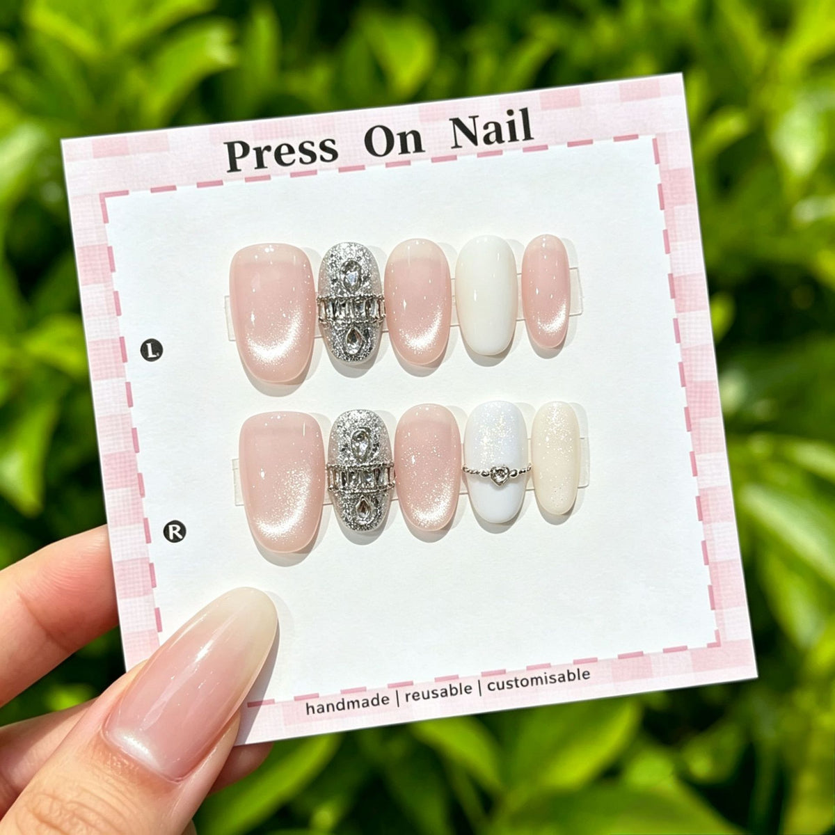 Anpassbare Ombre Press-On Nägel