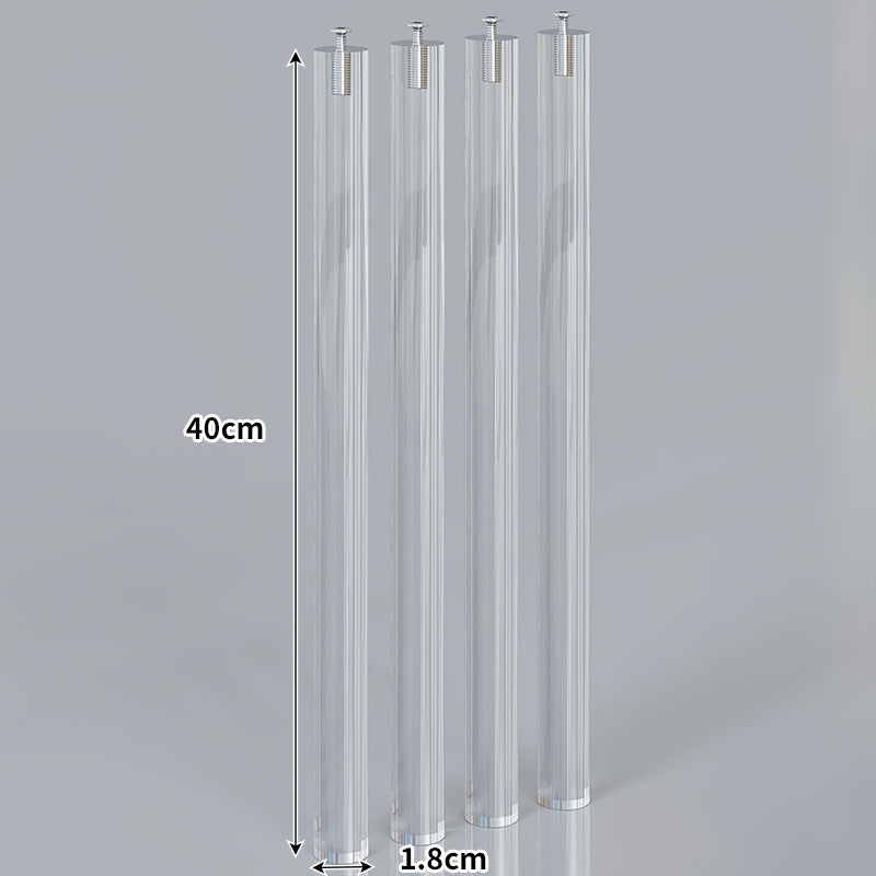 Große wandmontierte klare Acryl schwimmende Anzeige-Regalplatte mit vorgebohrten Abstandshaltern