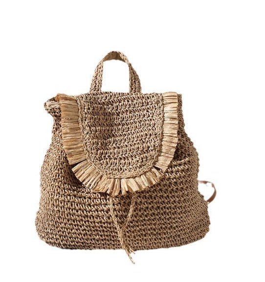 Damen Handgeknüpfte Freizeit-Rucksacktasche Brehn