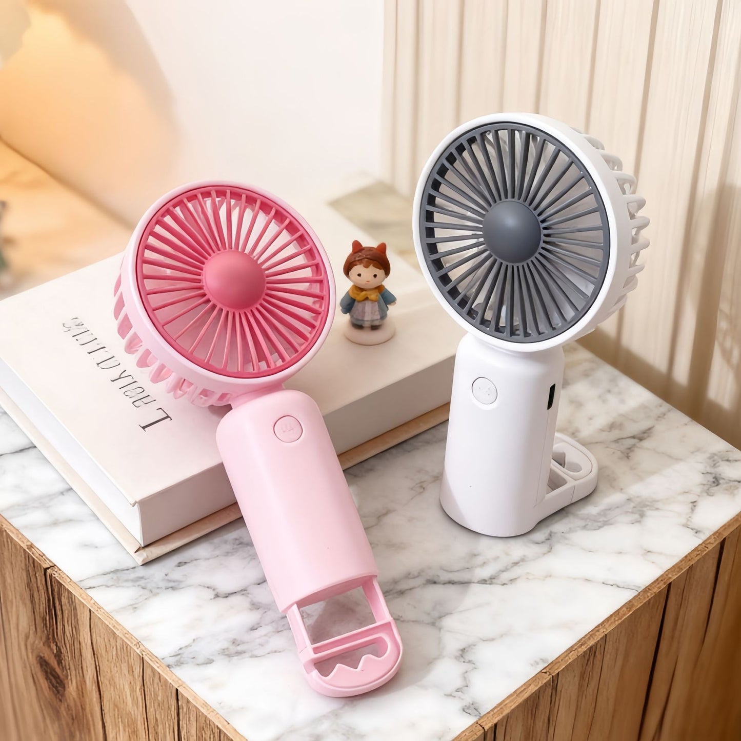 Damen Tragbarer Tischventilator mit mehrfacher Geschwindigkeitsregelung und USB-Anschluss Brehn