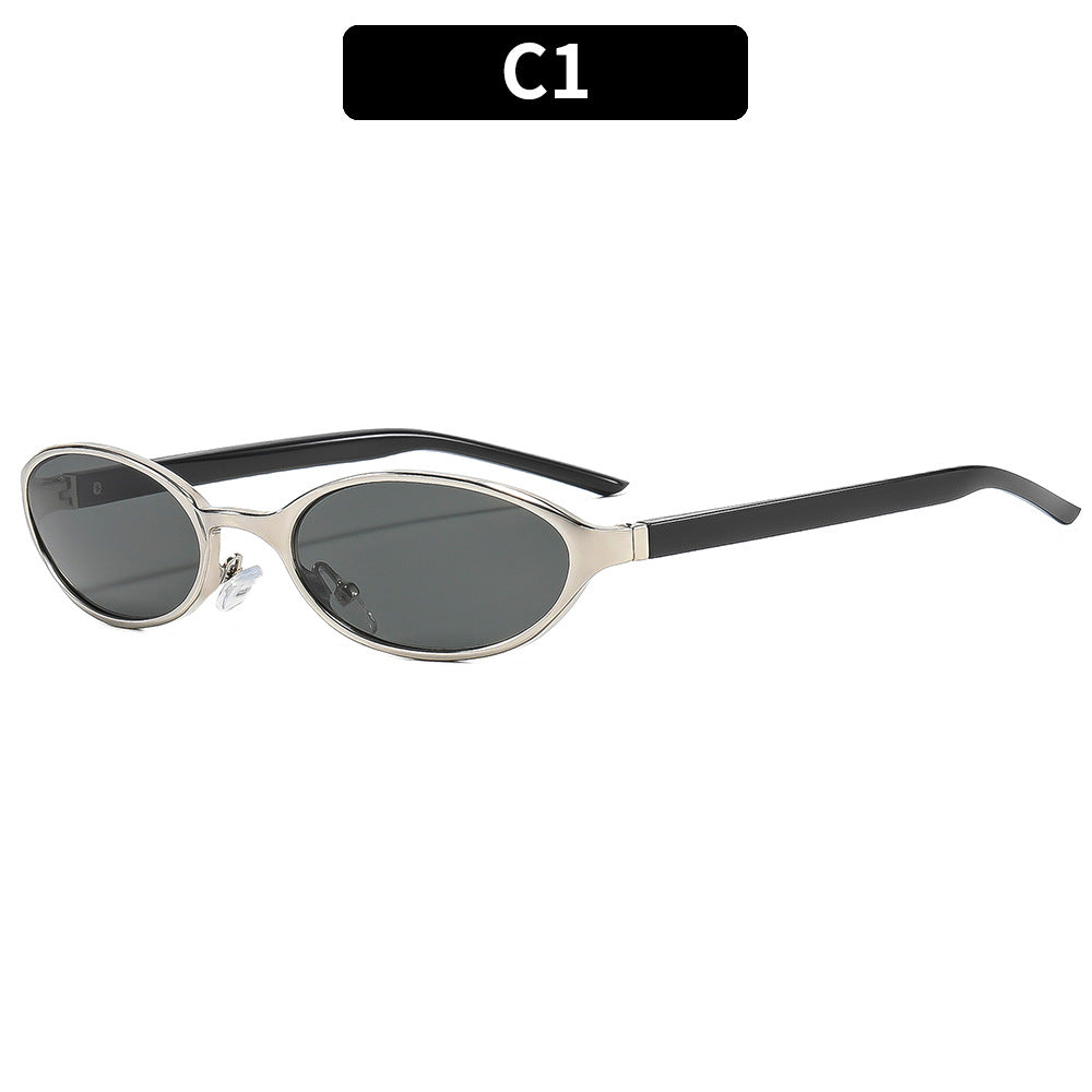 Elegante ovale Rahmenbrille